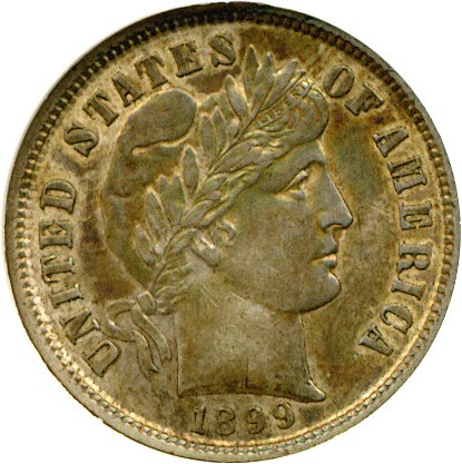 image for: 1899 10c DGS AU55 