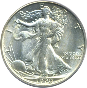 image for: 1920-S 50c PCGS MS64
