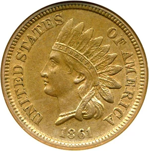 image for: 1861 1c DGS AU58 (Lightly Cleaned)