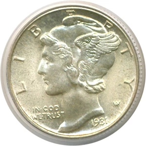 image for: 1931 10c PCGS MS65 FB OGH