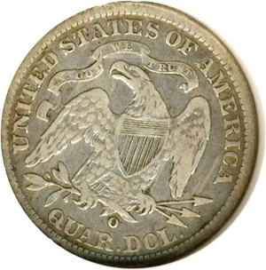 image for: 1891-O 25c DGS VF25 (Light Scratch Obverse)