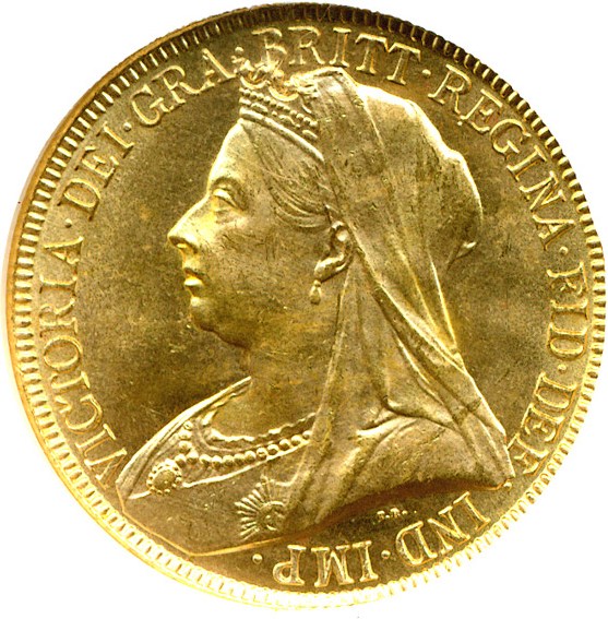 image for: Great Britain: 1893 2 Sov  NGC MS64 (KM-786)