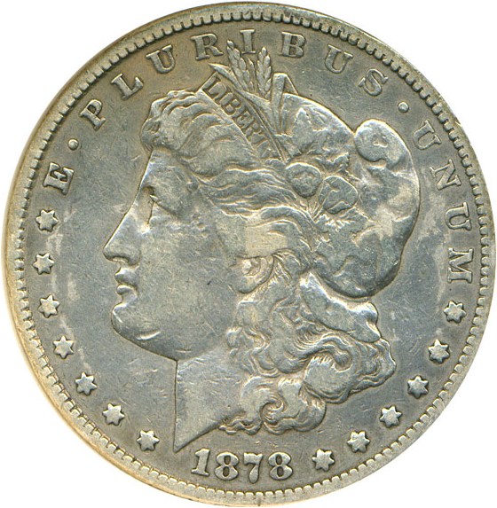 image for: Top 100 VAM: 1878-S $1 VAM 56, Long Nock DGS F15  (Cleaned,  Damaged)