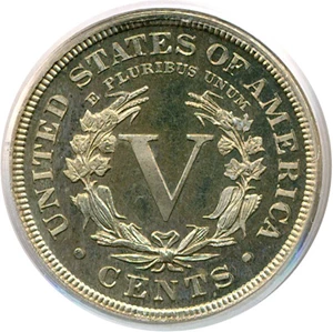 image for: 1891 5c PCGS Proof 65 Cameo