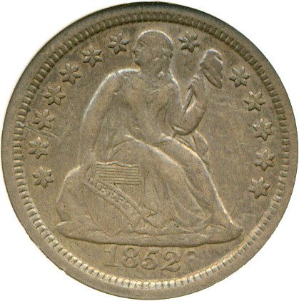 image for: 1852-O 10c DGS VF35  (Scratched)