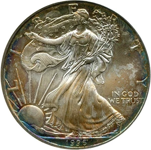 image for: 1996 $1 Silver Eagle NGC MS67 *Color*
