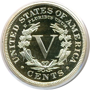 image for: 1895 5c PCGS Proof 65 Cameo