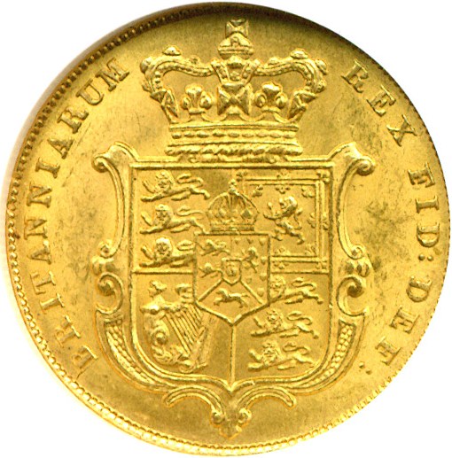 image for: Great Britain: 1829 Sov  NGC MS63 (KM-696)