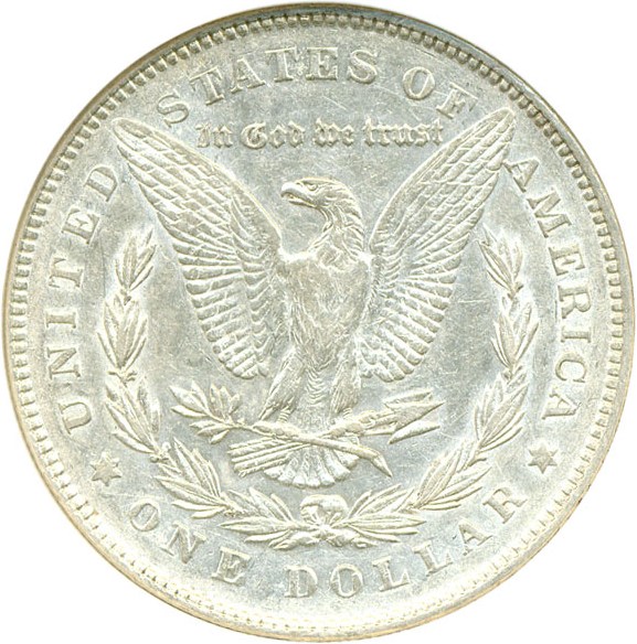 image for: Top 100 VAM: 1878 7TF $1 R78  VAM 115  Trpl Blos, Top 100: VAM-198 Triple Blossoms DGS AU53  (Cleaned,  Scratched)