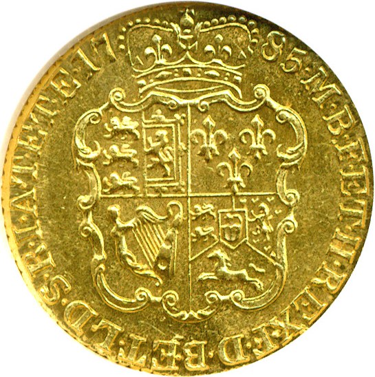 image for: Great Britain: 1785 Guinea  NGC MS62 (KM-604)