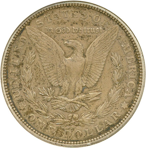 image for: Top 100 VAM: 1902 $1 VAM 4  Doubled Ear DGS XF40  (Cleaned,  Environmental Damage)