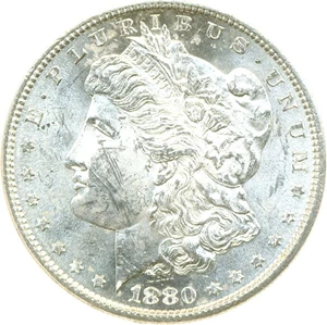 image for: Top 100 VAM: 1880-S $1 VAM 10 8/7 Crossbar DGS MS63 (Scratched)