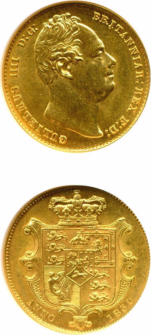 image for: Great Britain: 1832 Sov  NGC MS63 (KM-792)