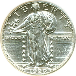 image for: 1920-D 25c DGS AU58 (Lightly Cleaned)