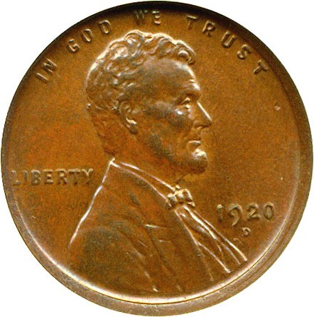 image for: 1920-D 1c  ANACS MS61 BN