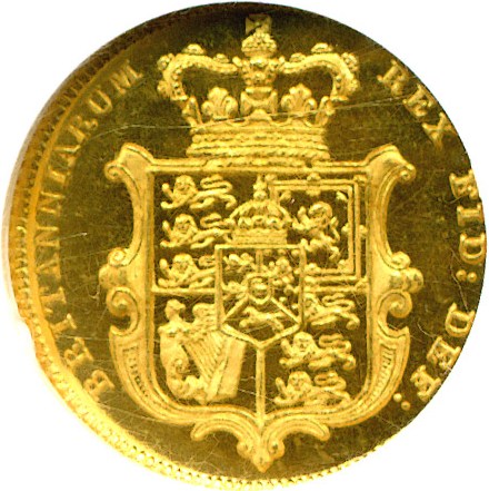 image for: Great Britain: 1826 1/2 Sov  NGC Proof 63 (KM-700)
