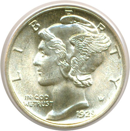 image for: 1929 10c  PCGS MS66 FB
