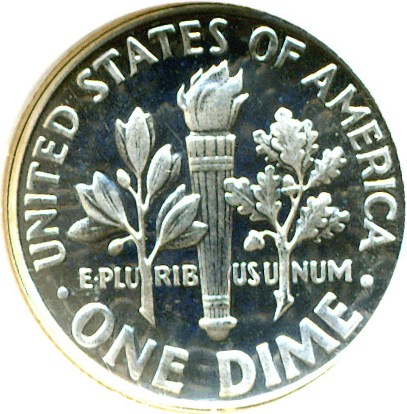 image for: 1957 10c  NGC Proof 68 Cameo