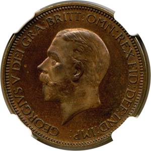 image for: Great Britain: 1936 1/2 D NGC Proof 64 BN