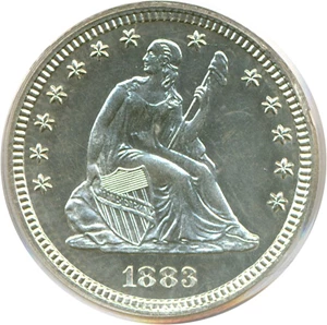 image for: 1883 25c PCGS Proof 64