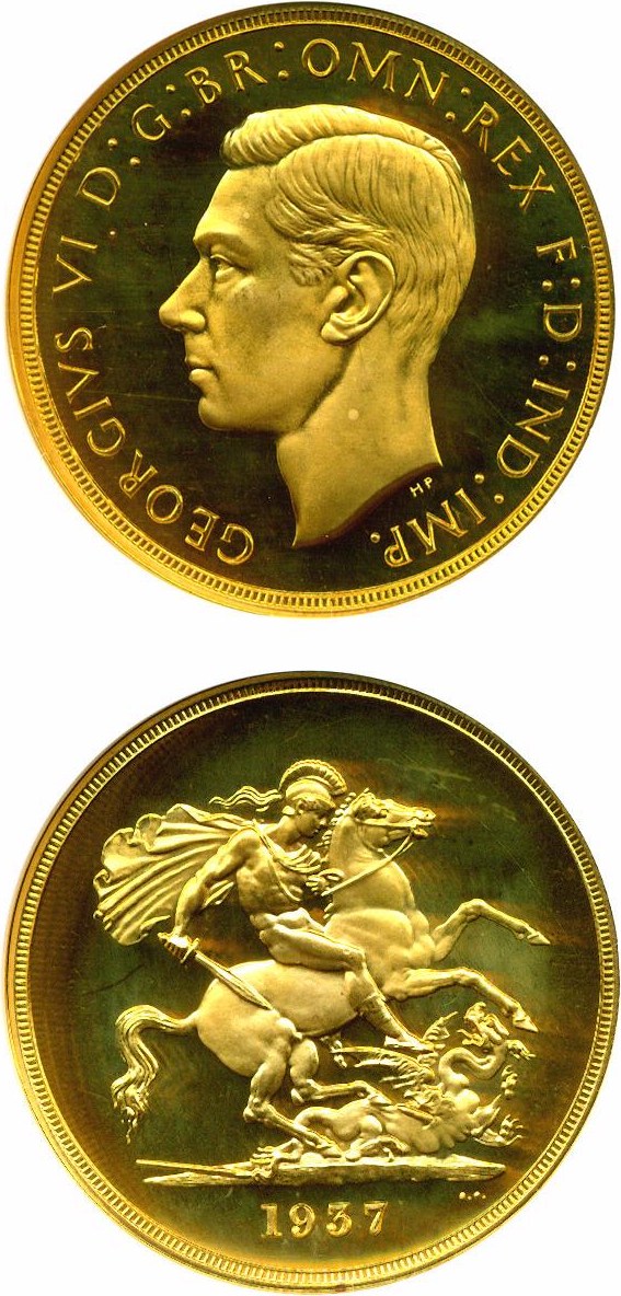 1937 G£5 George VI PR thumbnail 4