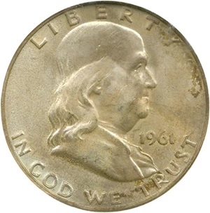 image for: 1961-D 50c NGC MS65