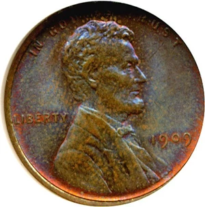 image for: 1909 1c Lincoln PCI MS65 *Color*