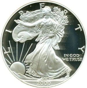 image for: 2000-P $1 Silver Eagle NGC Proof 69 UCameo