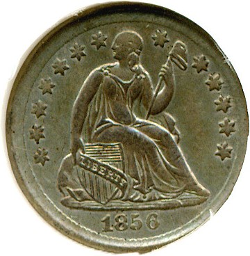 image for: 1856 H10c DGS AU55  (Cleaned and Retoned,  Altered Surfaces)