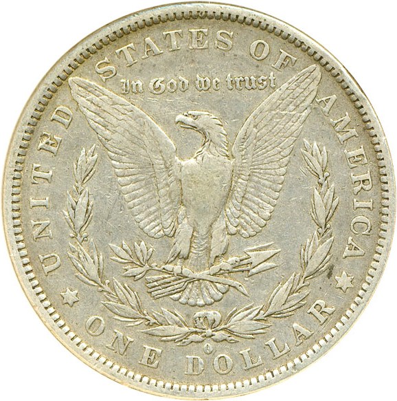 image for: Top 100 VAM: 1882-O $1 VAM 3  O/S  EDS DGS VF30  (Cleaned, Scratched)