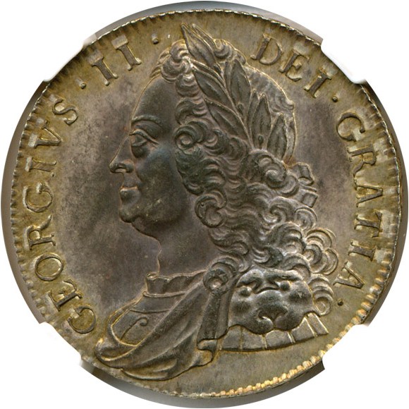 image for: Great Britain: 1750 Crown  NGC MS63  (Esc-127)