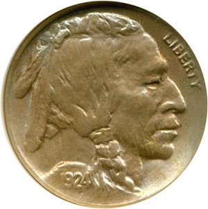 image for: 1924-D 5c DGS AU55 (Cleaned and Retoned)