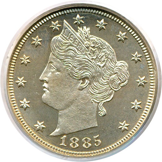image for: 1885 5c  PCGS Proof 65 Cameo