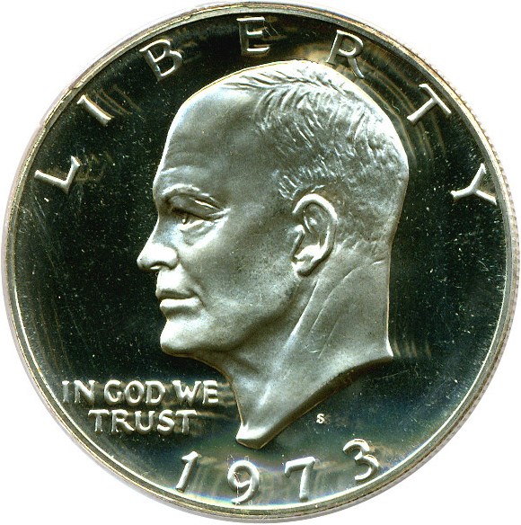 image for: 1973-S $1 Silver PCGS Proof 67 DCameo