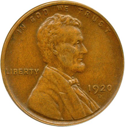 image for: 1920-D 1c  PCGS AU55 BN