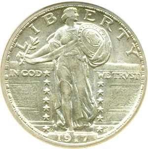 image for: 1917-D 25c Type 2 DGS AU55
