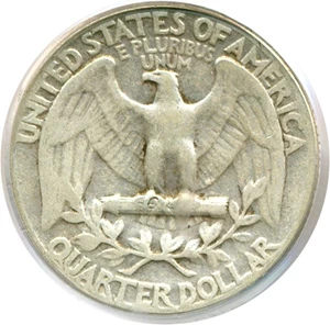 image for: 1937 25C Double Die Obverse PCGS Fine-12