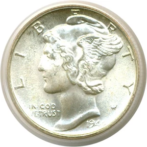 image for: 1944-S 10c PCGS MS64 FB OGH