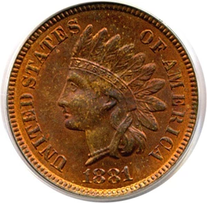 image for: 1881 1c PCGS MS64 RB