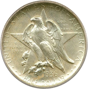 image for: 1936 50c Texas PCGS MS65