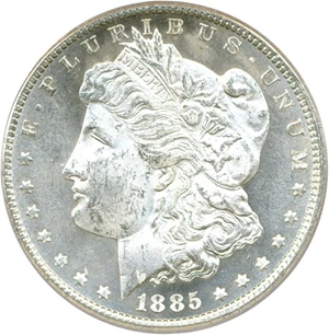image for: 1885-CC $1 PCGS MS64 PL