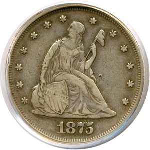 image for: 1875 20c PCGS VF30