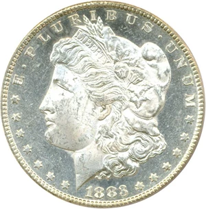 image for: 1883-CC $1 PCGS MS63 DMPL