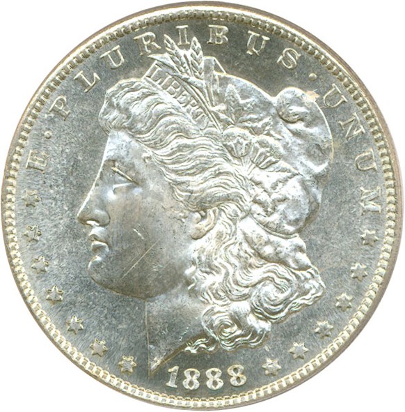image for: 1888-S $1  PCGS MS64 PL