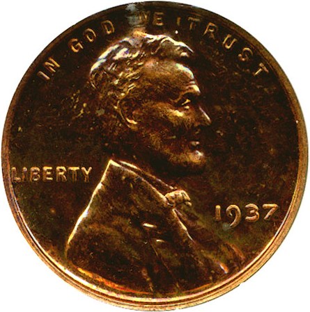 image for: 1937 1c  NGC Proof 65 RB
