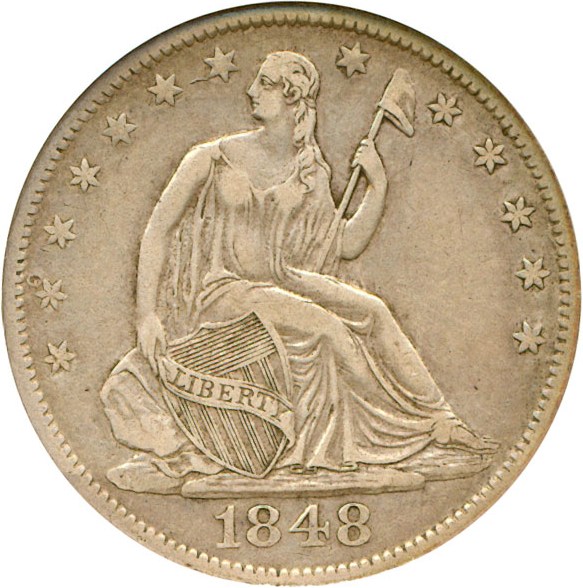 image for: 1848-O 50c  NGC VF35
