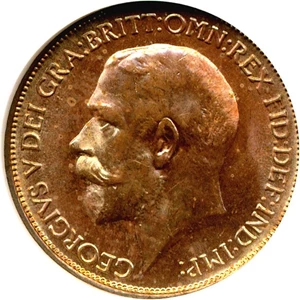 image for: Great Britain: 1911 1/2 D NGC MS63 RB