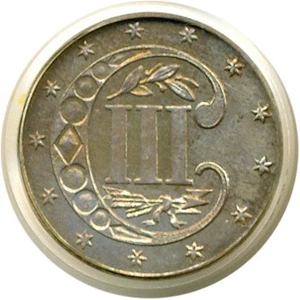image for: 1867 3cS PCGS Proof 65 OGH