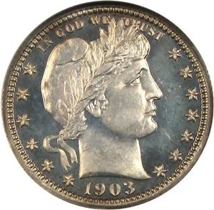 image for: 1903 25c NGC Proof 63 Cameo