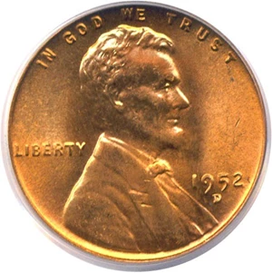 image for: 1952-D 1c PCGS MS66 RD